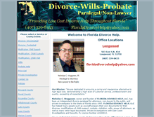 Tablet Screenshot of floridadivorcehelp.net